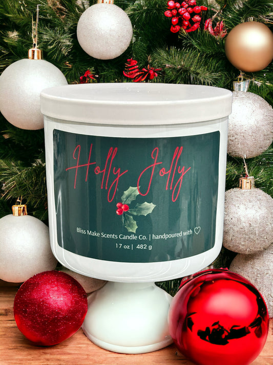 Holly Jolly 3-Wick Soy Candle