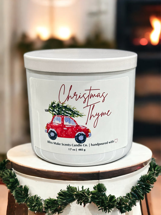 Christmas Thyme 3-Wick Soy Candle